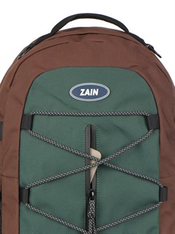 Рюкзак с резинкой ZAIN 1218 "Коричнево-изумрудный" - фото 9008