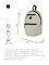 Рюкзак женский 1147 "ZAIN Medium Backpack" Бежевый - фото 8794
